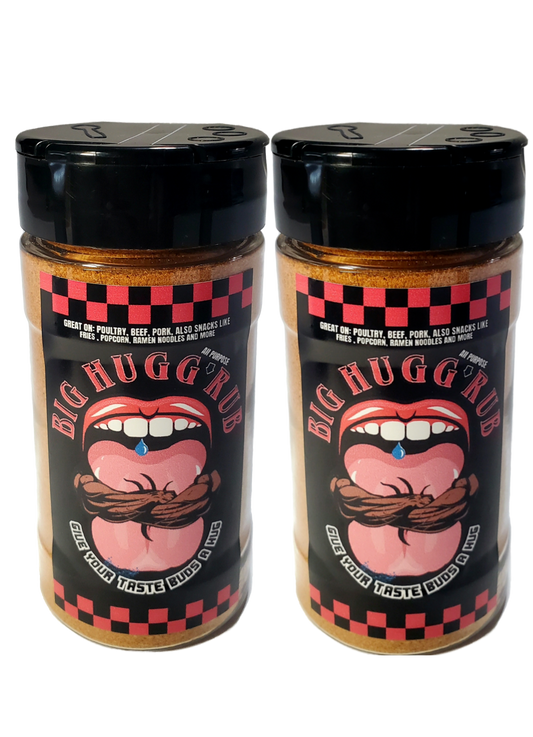 2 Pack Big Hugg Rub 4oz Bottles All Purpose Seasoning